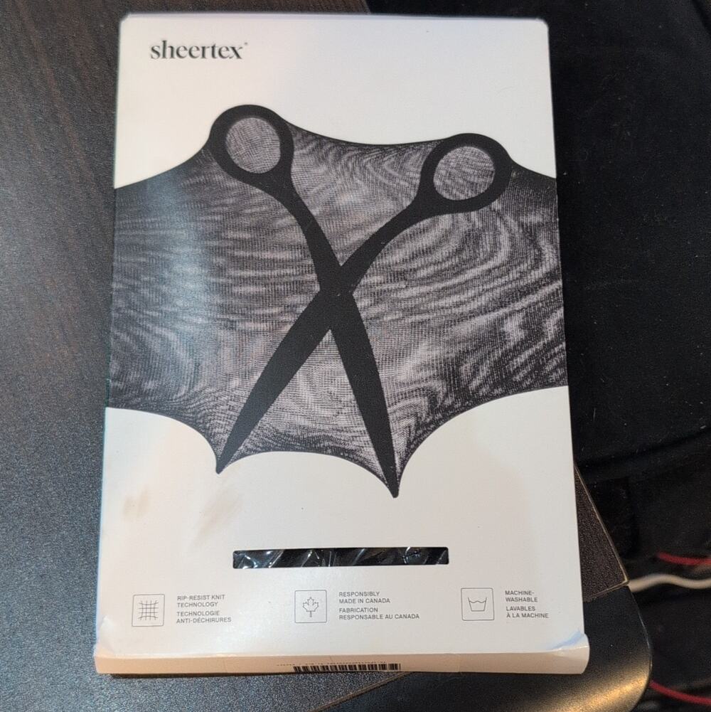 Sheertex Shaper Sheer Tights 80 Denier Black XL Firm Shaper Rip-Resist 1 Pair